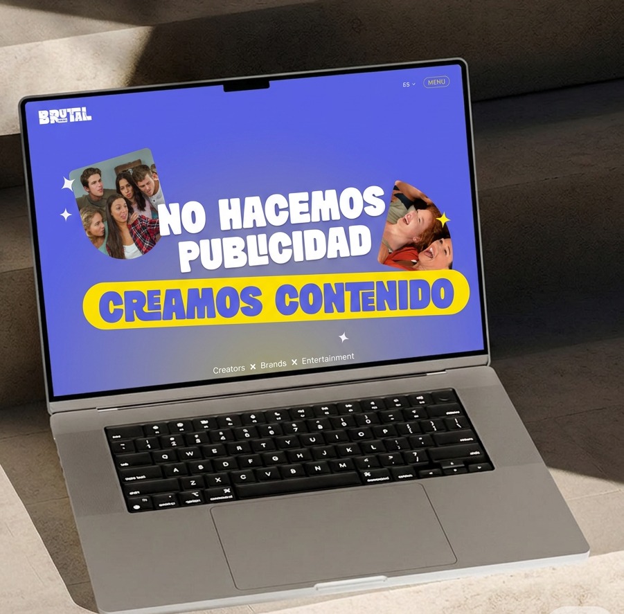 Captura de pantalla de la home del sitio web de Brutal Studios